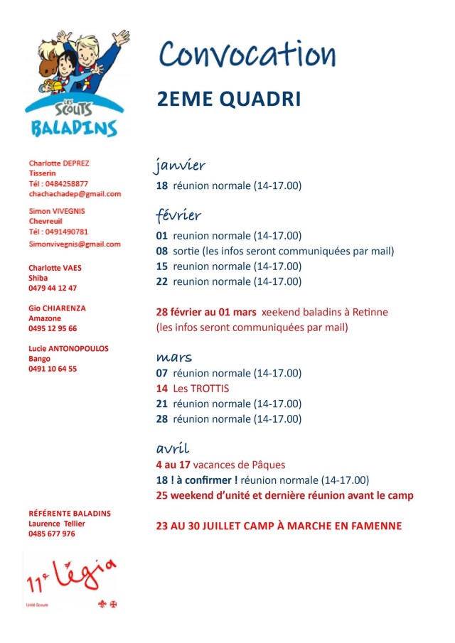 Programme baladins 2020